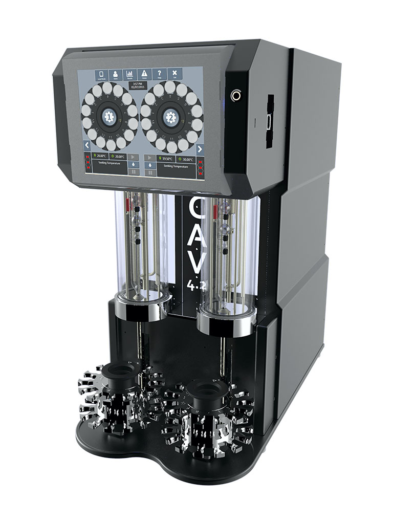 <strong>CAV® 4.2</strong> - automatyczny lepkościomierz z dwiema łaźniami i podajnikiem próbek 